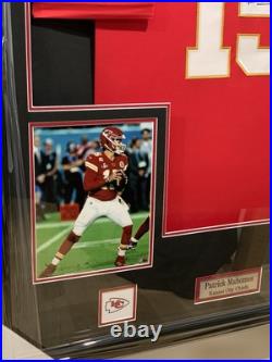Patrick Mahomes Signed Autographed Framed Kansas City Chiefs Jersey Beckett COA