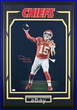 Patrick Mahomes Signed Autographed Kansas City Chiefs 16x20 Photo Framed Beckett