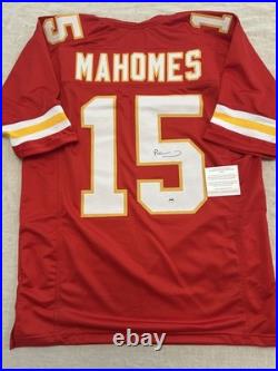 Patrick Mahomes Signed Autographed Kansas City Chiefs Custom Jersey with COA