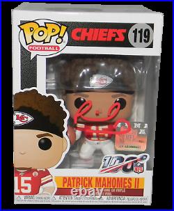 Patrick Mahomes Signed Autographed Kansas City Chiefs Funko Pop Figurine Jsa