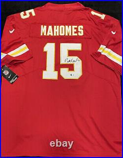 Patrick Mahomes Signed Autographed Kansas City Chiefs NFL Jersey COA