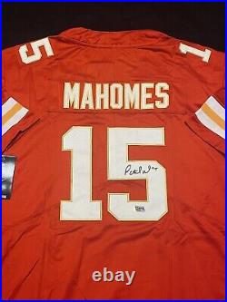 Patrick Mahomes Signed Autographed Red #15 Kansas City Chiefs Jersey with COA