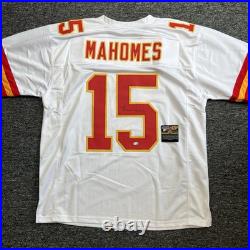Patrick Mahomes Signed Jersey Kansas City Chiefs #15 Autographed COA Jersey HOLO