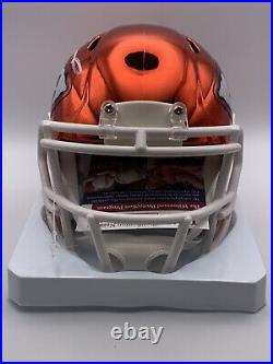 Patrick Mahomes Signed Kansas City Chiefs Chrome Mini Helmet JSA