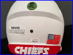 Patrick Mahomes Signed Kansas City Chiefs F/S Flat White Rep Helmet w Visor -JSA