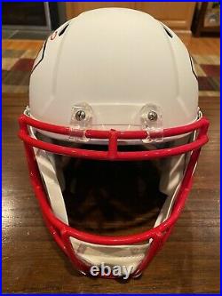 Patrick Mahomes Signed Kansas City Chiefs Flat White Full Size Helmet Beckett 1