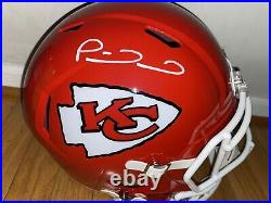Patrick Mahomes Signed Kansas City Chiefs Full Size Football Helmet Fanatics COA