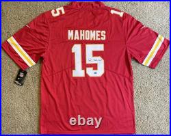 Patrick Mahomes Signed Kansas City Chiefs Jersey with COA- Size XL