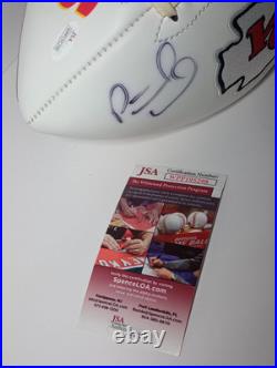 Patrick Mahomes Signed Kansas City Chiefs Logo White Panel JSA COA Superbowl