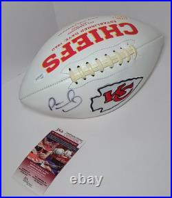 Patrick Mahomes Signed Kansas City Chiefs Logo White Panel JSA COA Superbowl