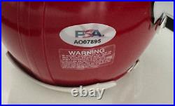 Patrick Mahomes Signed Kansas City Chiefs Mini Helmet Auto PSA LOA Patrick Mahomes Signed Kansas City Chiefs Mini Helmet Auto PSA LOA