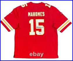 Patrick Mahomes Signed Kansas City Chiefs Nike Red Game Jersey Beckett COA