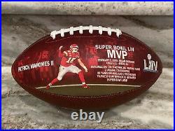 Patrick Mahomes Signed Kansas City Chiefs Super Bowl LIV Football Beckett Coa