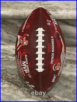 Patrick Mahomes Signed Kansas City Chiefs Super Bowl LIV Football Beckett Coa