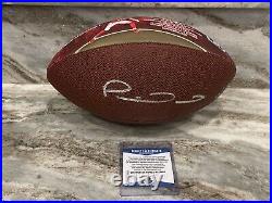 Patrick Mahomes Signed Kansas City Chiefs Super Bowl LIV Football Beckett Coa