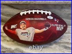 Patrick Mahomes Signed Kansas City Chiefs Super Bowl LIV Football Beckett & Jsa