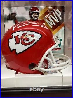 Patrick Mahomes Signed Kansas City Chiefs Super Bowl LIV Mini Helmet Coa