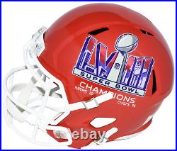 Patrick Mahomes Signed Kansas City Chiefs Super Bowl LVIII Speed Helmet Beckett
