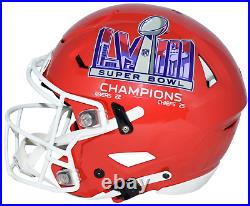 Patrick Mahomes Signed Kansas City Chiefs Super Bowl LVIII Speedflex Helmet Bas