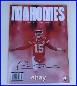 Patrick Mahomes Signed Magazine Kansas City Chiefs 2024 Superbowl Champs W Coa