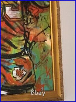 Patrick Mahomes Signed Painting Abstract Kansas City Chiefs Star