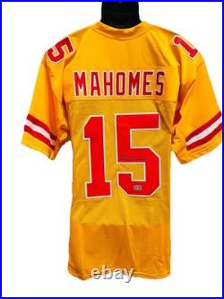 Patrick Mahomes Signed Yellow KANSAS CITY CHIEFS JERSEY