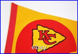 Patrick Mahomes Travis Kelce Signed Kansas City Chiefs Pennant'60s NFL Football