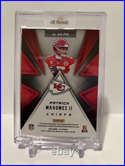 Patrick Mahomes XR Football Autograph Swatches 15/15! TRIPLE NUMBER MATCH! Auto