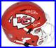 Patrick Mahomes & Xavier Worthy Signed Kansas City Chiefs Auth Speedflex Helmet
