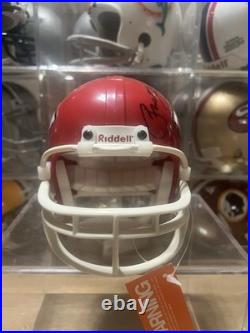 Priest Holmes Autographed SIGNED KANSAS CITY CHIEFS NFL Mini Helmet COA