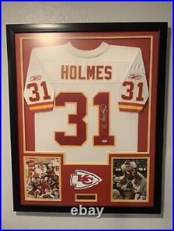 Priest Holmes Kansas City Chiefs Signed And Framed Jersey