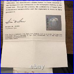 Rare Joe Montana 1994 Kansas City Chiefs Signed UD Card COA 496 of 1000