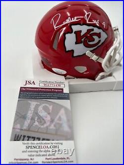 Rashee Rice Kansas City Chiefs Autographed Mini Helmet Jsa Witness Coa