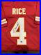 Rashee Rice Kansas City Chiefs Autographed Red Custom XL Jersey Beckett Witness