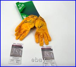 Rashee Rice Kansas City Chiefs Autographed Signed Cutters Gloves Jsa Witness Coa
