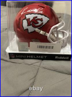 Rashee Rice Kansas City Chiefs Autographed Signed Mini Helmet Beckett Witness