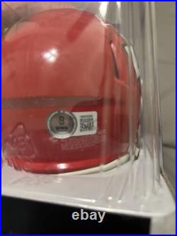 Rashee Rice Kansas City Chiefs Autographed Signed Mini Helmet Beckett Witness