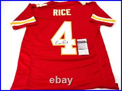 Rashee Rice Kansas City Chiefs Autographed Stitched Jersey Jsa Witness Coa