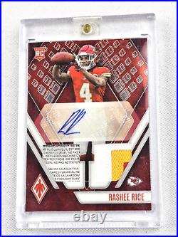Rashee Rice Laundry Tag 2023 Phoenix FOTL Rookie 3 Color Corner Patch Auto 06/25 Rashee Rice Laundry Tag 2023 Phoenix FOTL Rookie 3 Color Corner Patch Auto 06/25