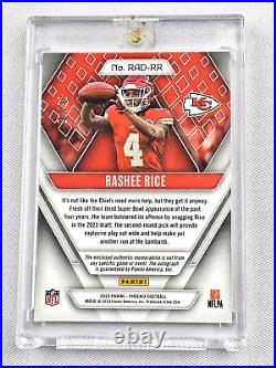 Rashee Rice Laundry Tag 2023 Phoenix FOTL Rookie 3 Color Corner Patch Auto 06/25 Rashee Rice Laundry Tag 2023 Phoenix FOTL Rookie 3 Color Corner Patch Auto 06/25