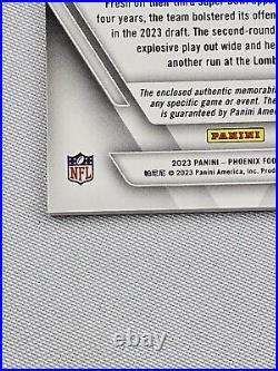 Rashee Rice Laundry Tag 2023 Phoenix FOTL Rookie 3 Color Corner Patch Auto 06/25