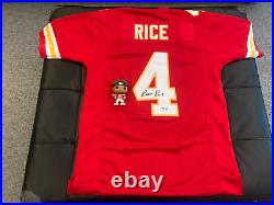 Rashee Rice Signed Kansas City Chiefs Custom Jersey Beckett (A)