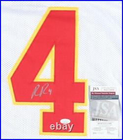 Rashee Rice Signed Kansas City White Custom Football Jersey (JSA) Super Bowl