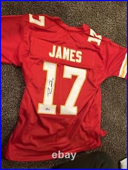 Richie James Kansas City Chiefs Autographed / Signed Custom XL Jersey