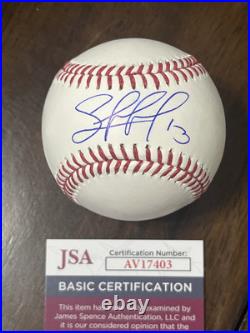 SALVADOR PEREZ Signed Rawlings MLB Baseball KANSAS CITY KC ROYALS AUTO JSA AUTH
