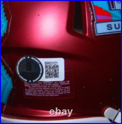 STEVE SPAGNUOLO signed (KANSAS CITY CHIEFS) mini football helmet BECKETT BR63121