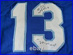 Salvador Perez / Autographed Kansas City Royals Custom Baseball Jersey / Jsa