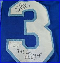 Salvador Perez / Autographed Kansas City Royals Custom Baseball Jersey / Jsa
