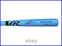 Salvador Perez Kansas City Royals Signed Baseball Bat 34' Rawlings Beckett Coa