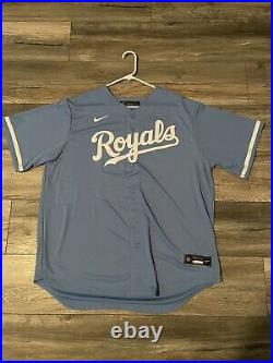 Salvador Perez Signed Autographed Kansas City Royal Baby Blue Jersey PSA/DNA